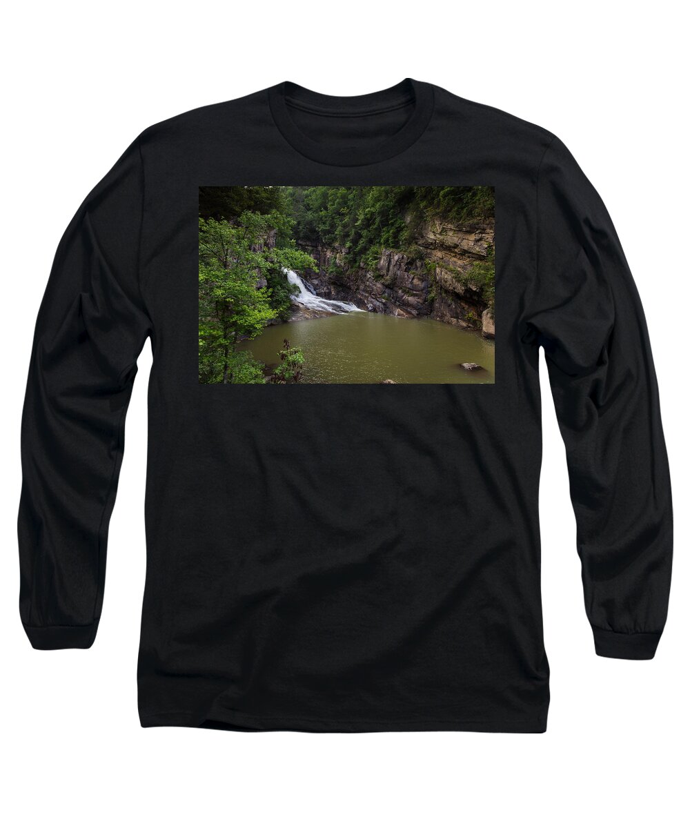 Tallulah Long Sleeve T-Shirt featuring the photograph Tallulah Gorge Falls by Sean Allen