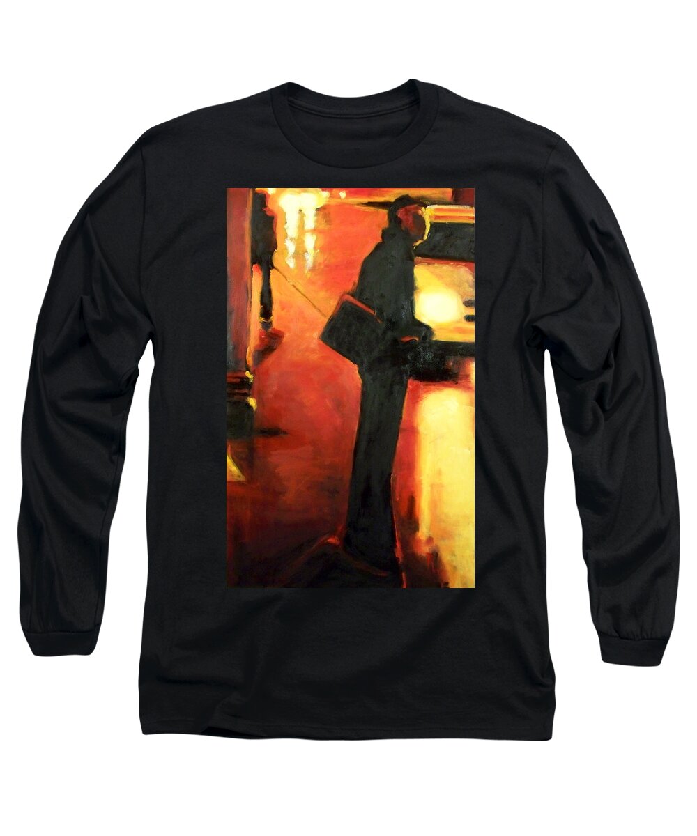 Rob Long Sleeve T-Shirt featuring the painting That First Step by Robert Reeves
