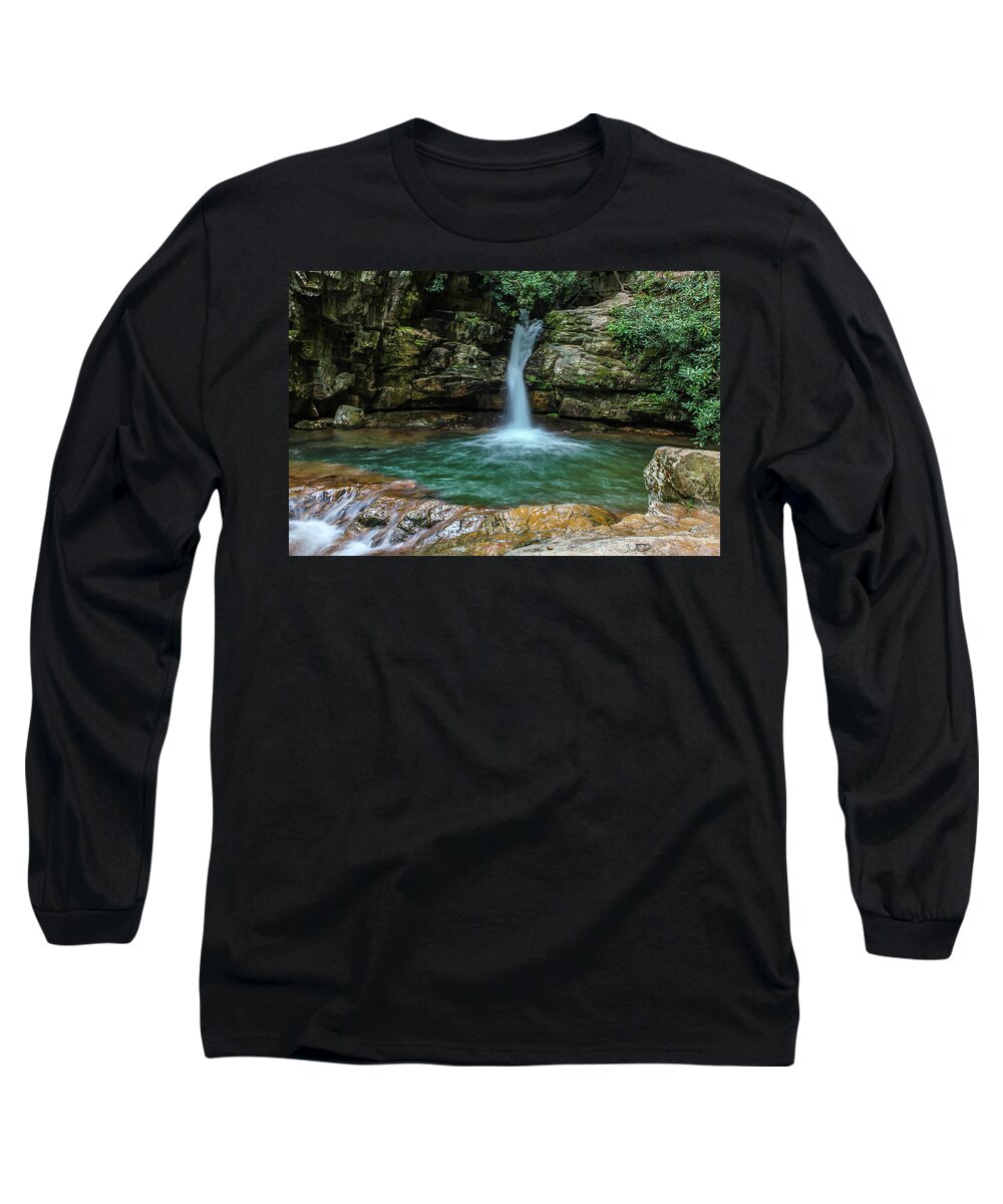 The Blue Hole Long Sleeve T-Shirt featuring the photograph The Blue Hole by Chris Berrier