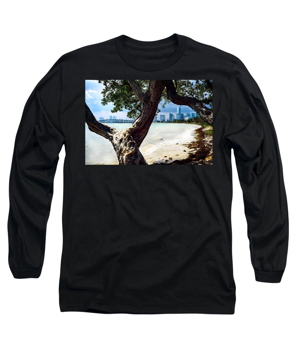 City Long Sleeve T-Shirt featuring the photograph The city beyond by Camille Lopez