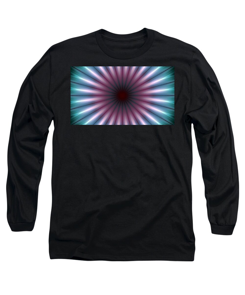 Optical Long Sleeve T-Shirt featuring the digital art The Illusion is Real by Danielle R T Haney