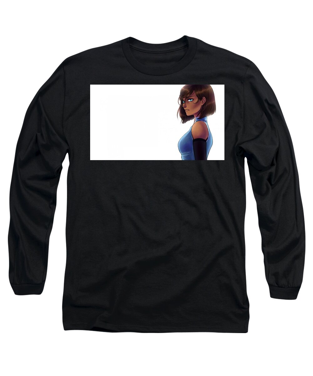 The Legend Of Korra Long Sleeve T-Shirt featuring the digital art The Legend of Korra by Maye Loeser