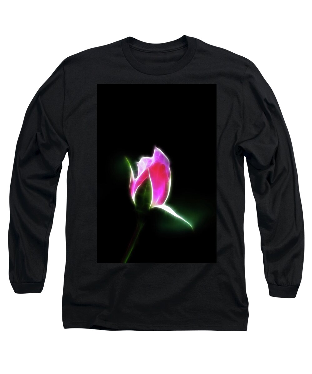 Rose Long Sleeve T-Shirt featuring the photograph The Light of Heaven Shining Down by Lisa Stanley