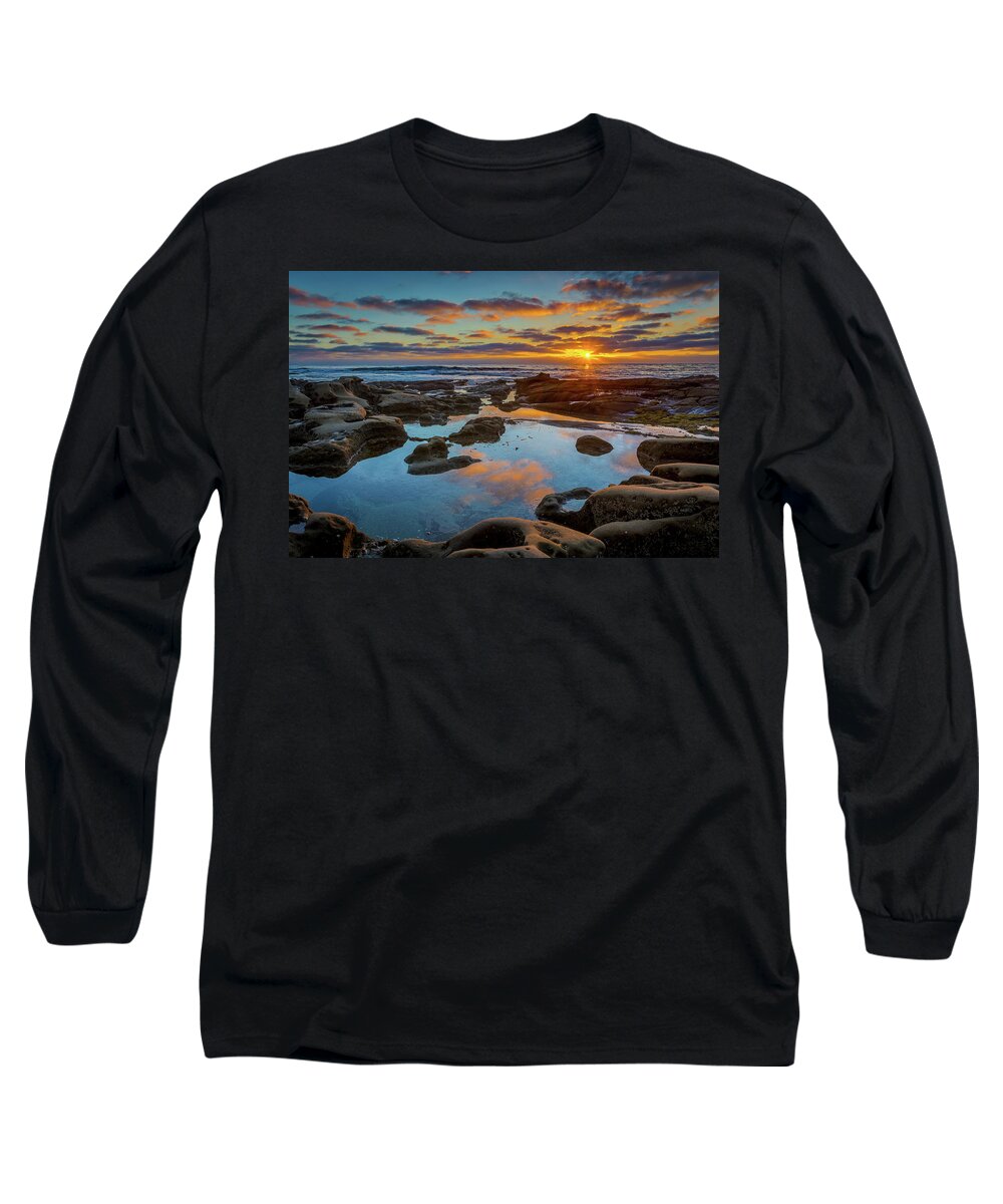 Beach Long Sleeve T-Shirt featuring the photograph The Pool by Peter Tellone