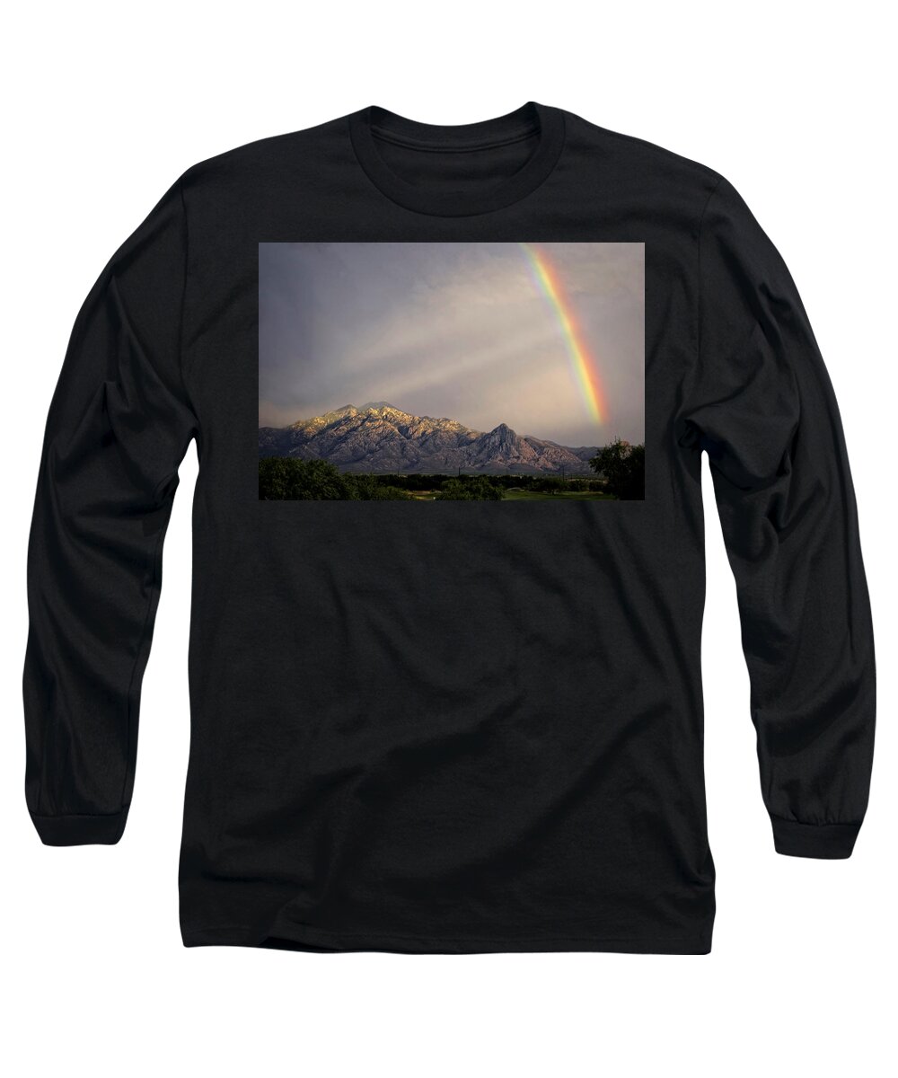 Rainbow Long Sleeve T-Shirt featuring the photograph The Promise by Lucinda Walter
