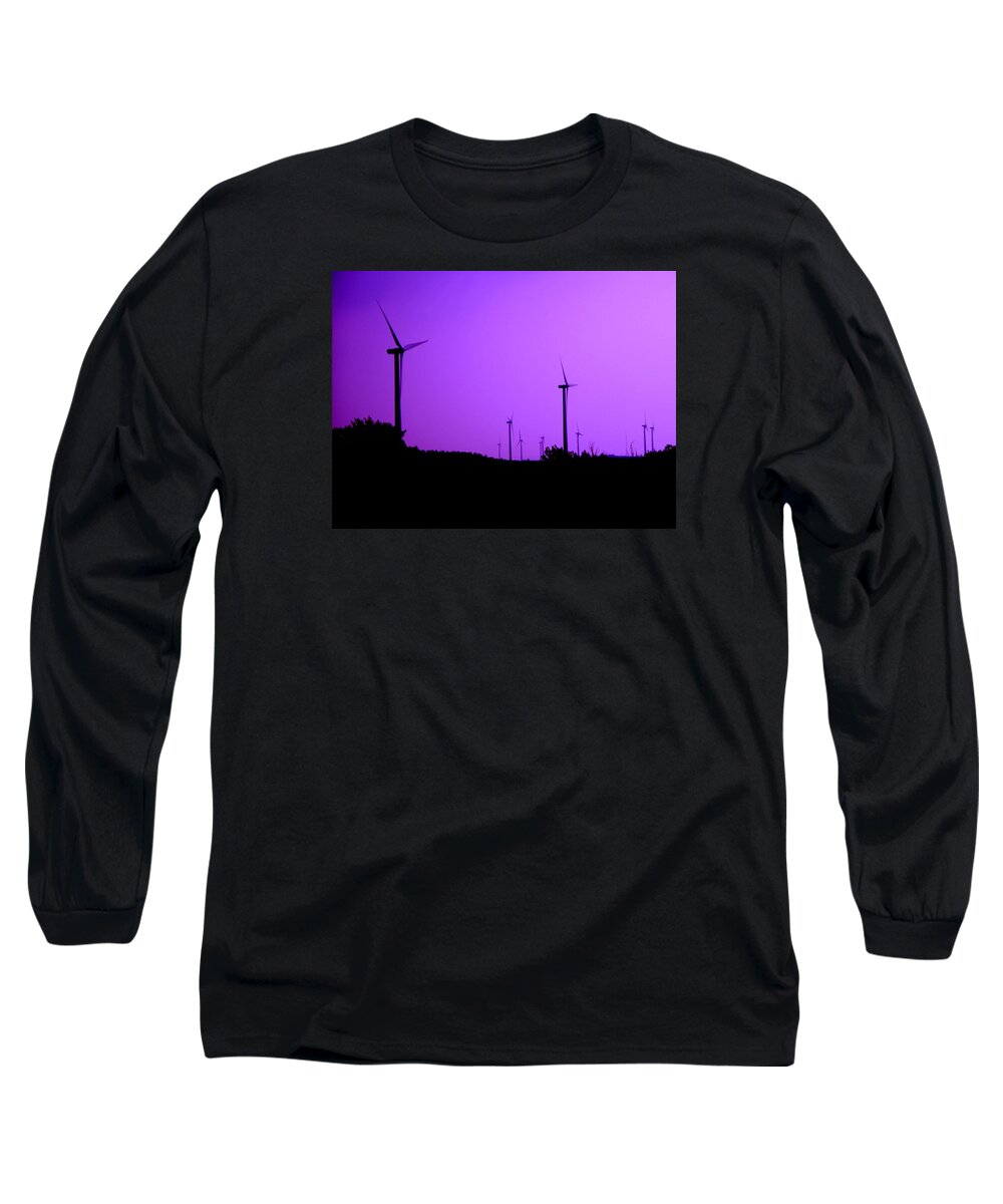Purple Long Sleeve T-Shirt featuring the photograph The Purple Expanse by Christopher Brown