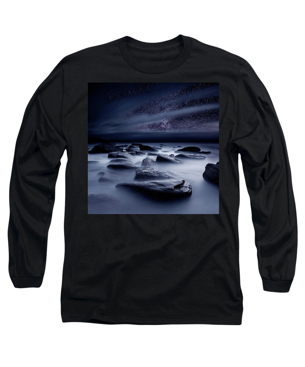 Night Long Sleeve T-Shirt featuring the photograph The Sound of Silence by Jorge Maia