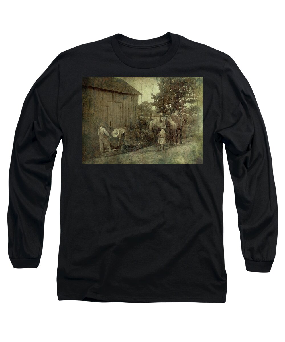 Boy Long Sleeve T-Shirt featuring the photograph The Supervisor by Char Szabo-Perricelli