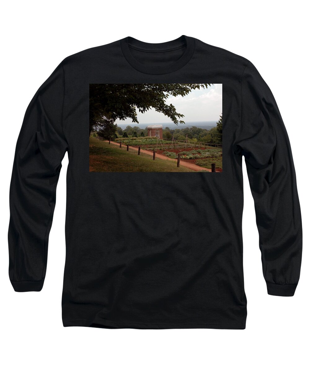 Usa Long Sleeve T-Shirt featuring the photograph The Vegetable Garden at Monticello by LeeAnn McLaneGoetz McLaneGoetzStudioLLCcom
