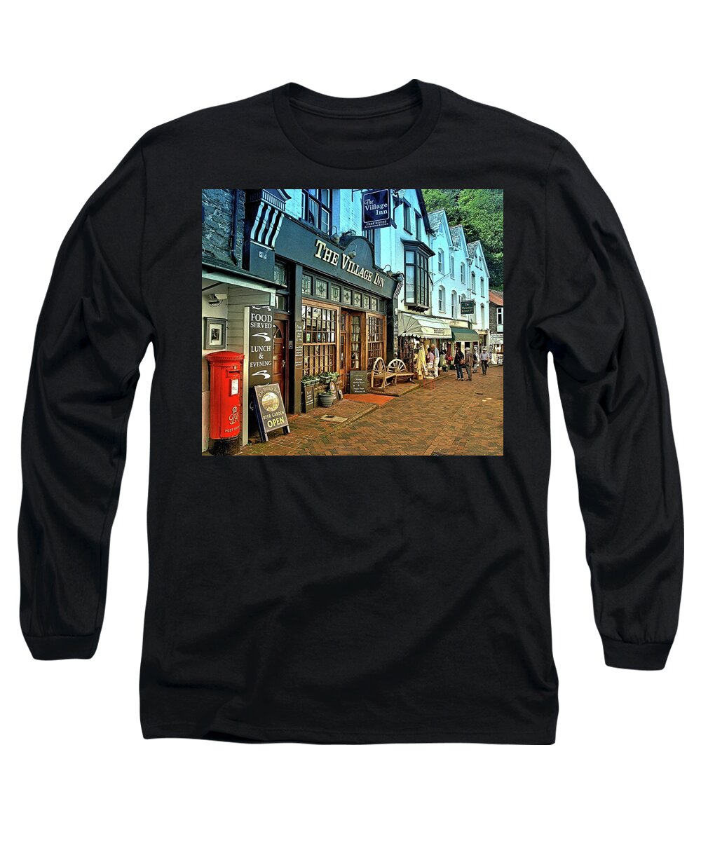 Places Long Sleeve T-Shirt featuring the photograph The Village Inn by Richard Denyer
