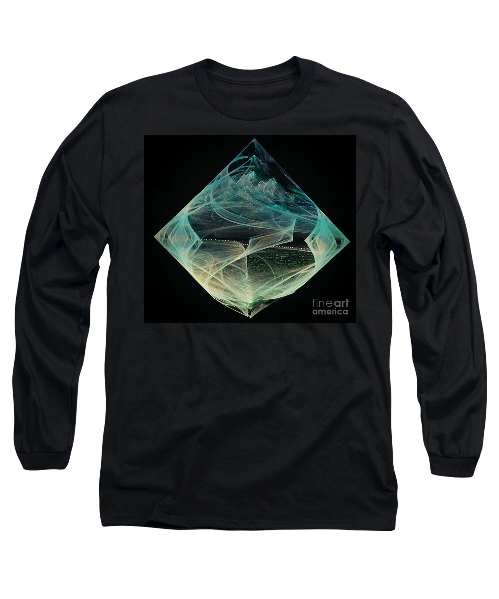 Heaven Long Sleeve T-Shirt featuring the digital art Thinning Of The Veil by Diamante Lavendar