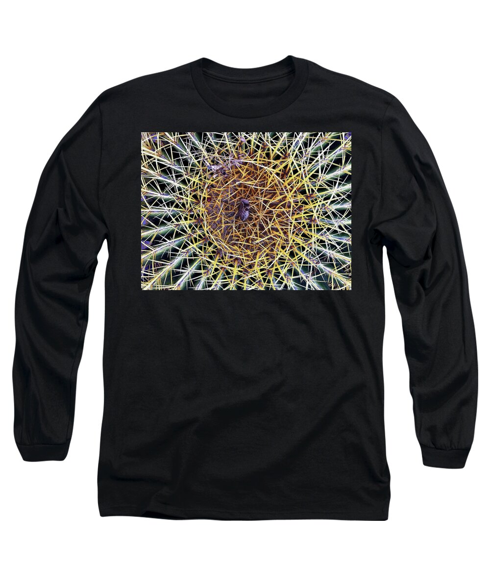 Cactus Long Sleeve T-Shirt featuring the photograph Thorny by Matt Cegelis
