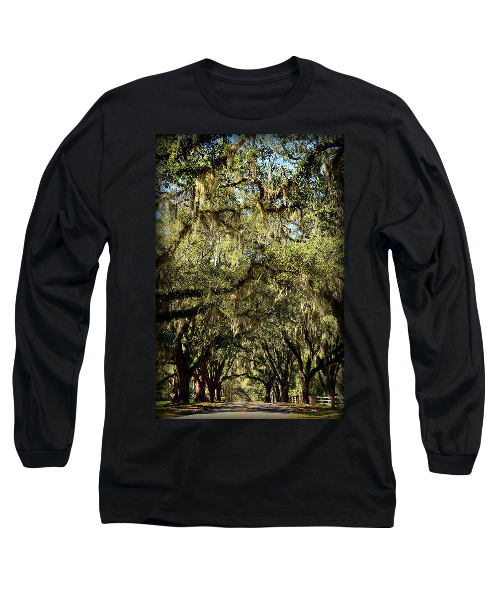 Live Long Sleeve T-Shirt featuring the photograph Towering Canopy by Carla Parris