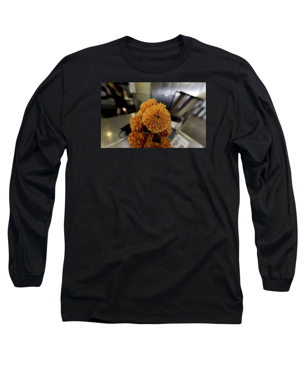 Flower Long Sleeve T-Shirt featuring the photograph Treats at the ice cream parlor by Lora Lee Chapman