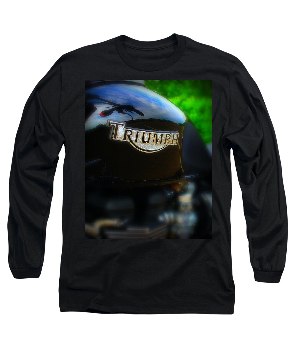Triumph Long Sleeve T-Shirt featuring the photograph Triumph by Perry Webster