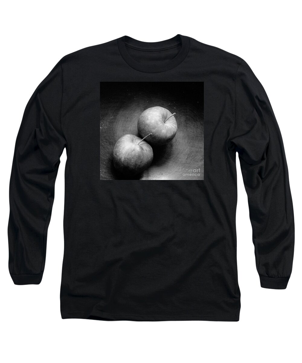 Two Apples Long Sleeve T-Shirt featuring the photograph Two Apples In Love by Steven Macanka