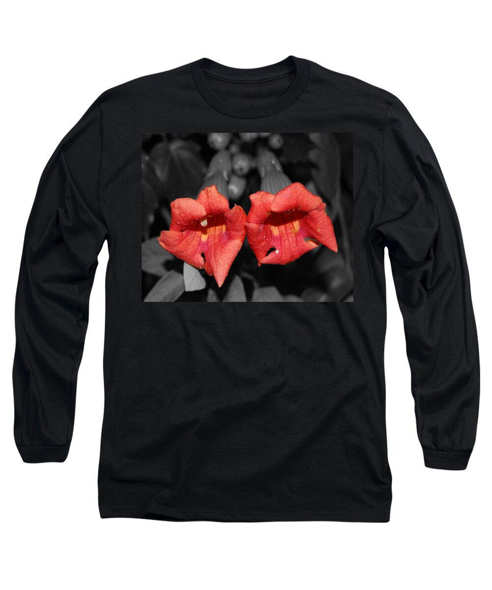 Petal Long Sleeve T-Shirt featuring the photograph Two of Hearts by Maggy Marsh