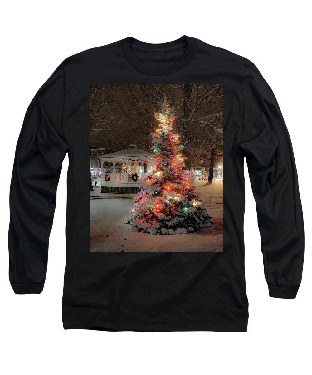Christmas Tree Long Sleeve T-Shirt featuring the photograph Village Christmas by Kendall McKernon