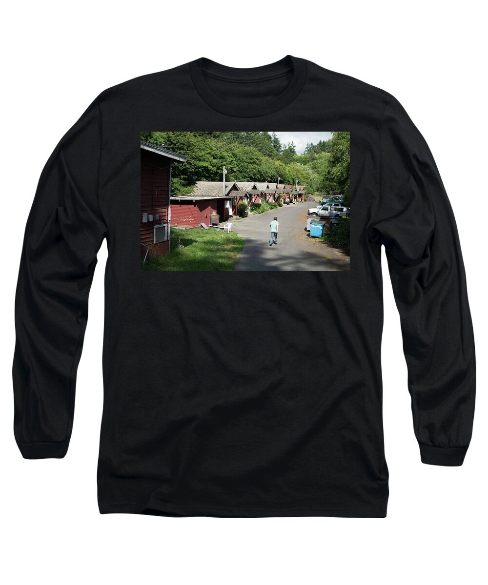Walking Home Long Sleeve T-Shirt featuring the photograph Walking Home by Tom Cochran