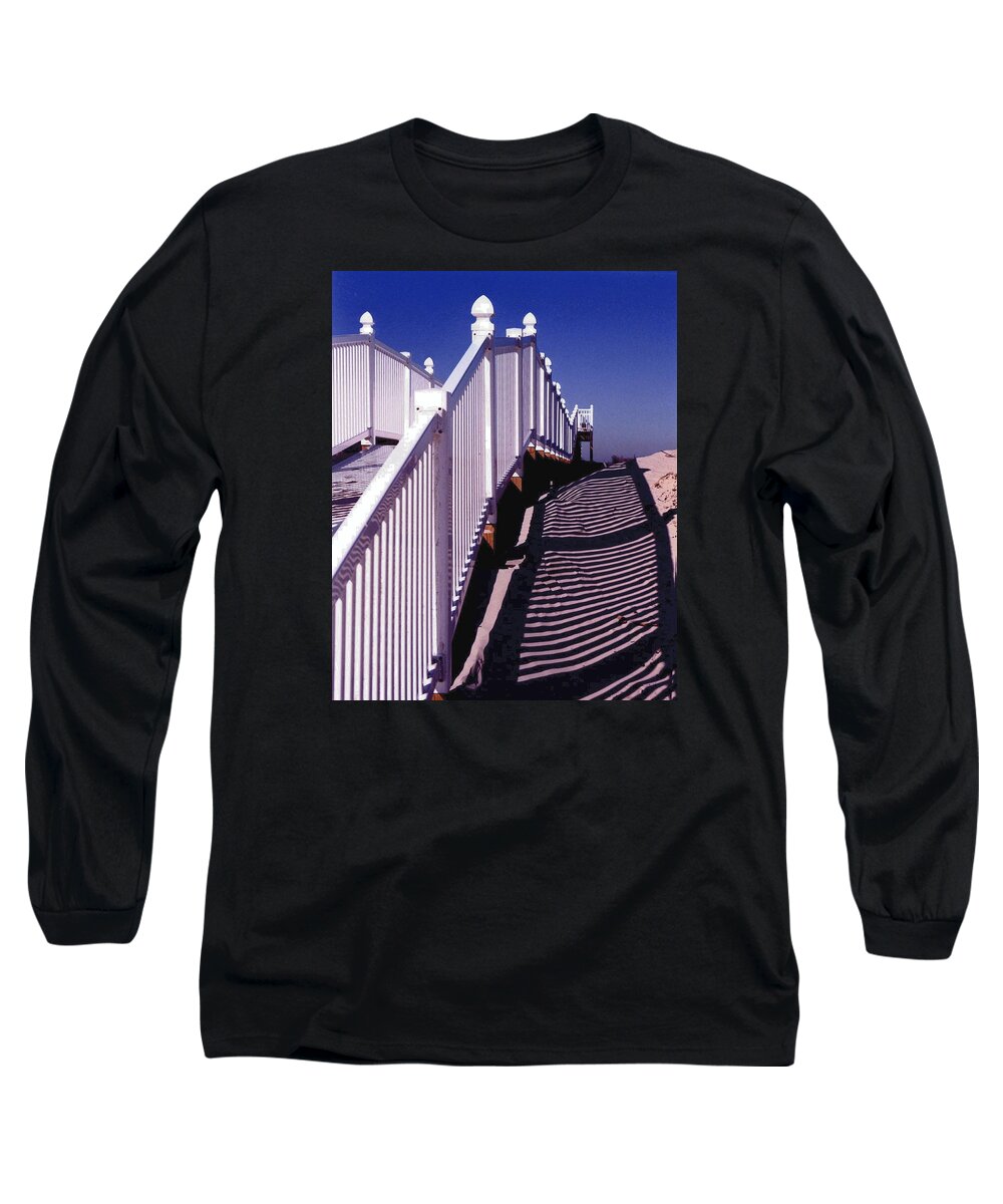 Walkway To Beach Long Sleeve T-Shirt featuring the photograph Walkway to Beach by Brian Kinney