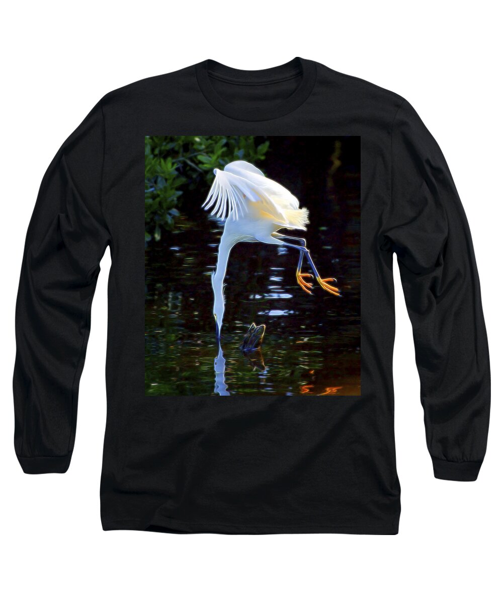 Nature Long Sleeve T-Shirt featuring the digital art Weightless by William Horden