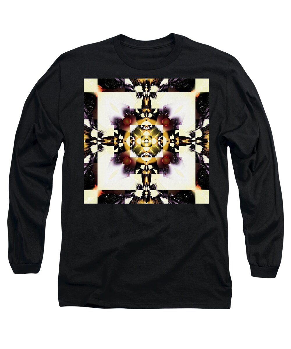 Abstract Long Sleeve T-Shirt featuring the digital art Well-framed by Jim Pavelle