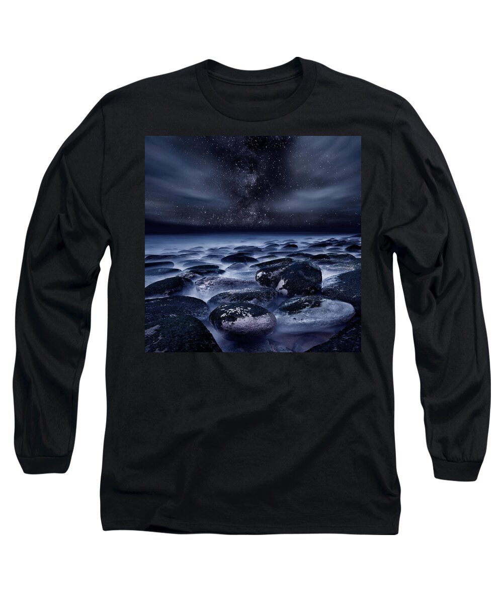 Night Long Sleeve T-Shirt featuring the photograph Where Silence is Perpetual by Jorge Maia