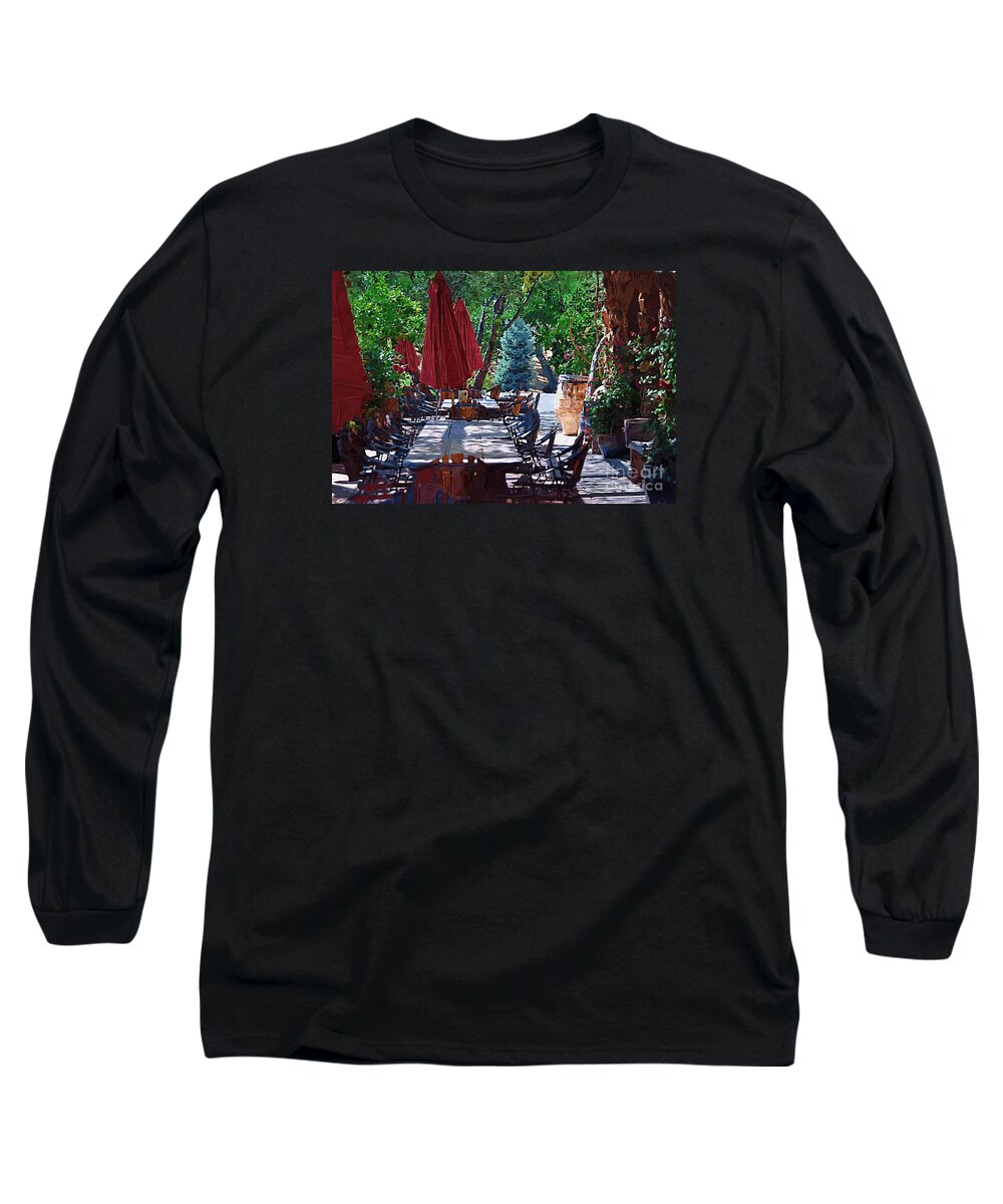 Kuleta Winery Long Sleeve T-Shirt featuring the digital art Wine Tasting by Kirt Tisdale