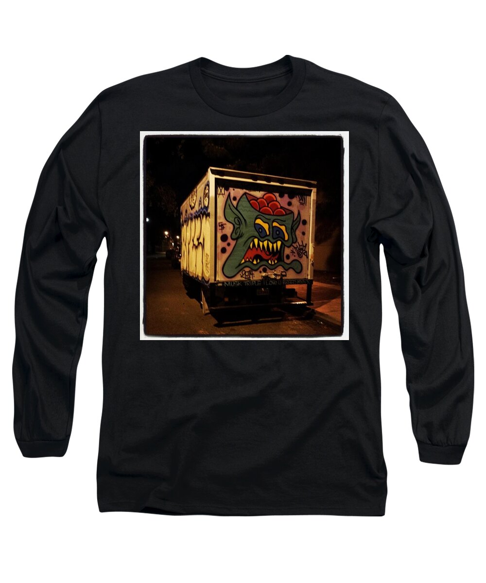 Graffitti Art Long Sleeve T-Shirt featuring the photograph Yea, Another Night Out On The Town by Mr Photojimsf