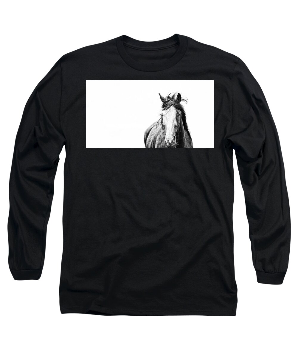 Horse Long Sleeve T-Shirt featuring the photograph You and I by Ryan Courson