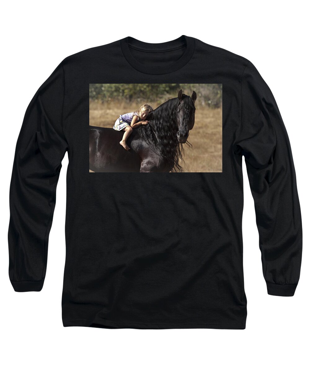 Young Rider Long Sleeve T-Shirt featuring the photograph Young Rider by Wes and Dotty Weber