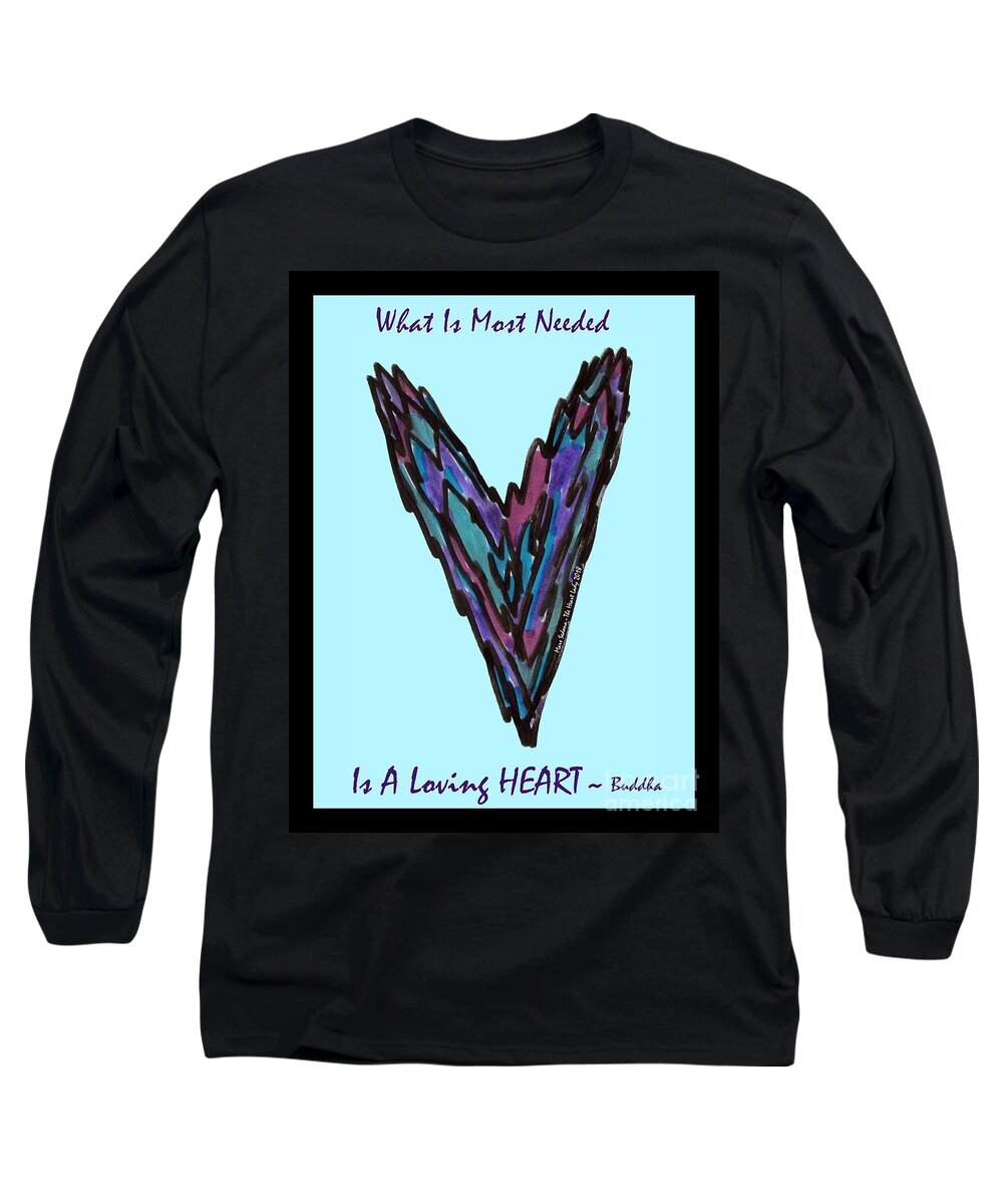 Heart Long Sleeve T-Shirt featuring the photograph Zen Hearts In Betweens by Mars Besso