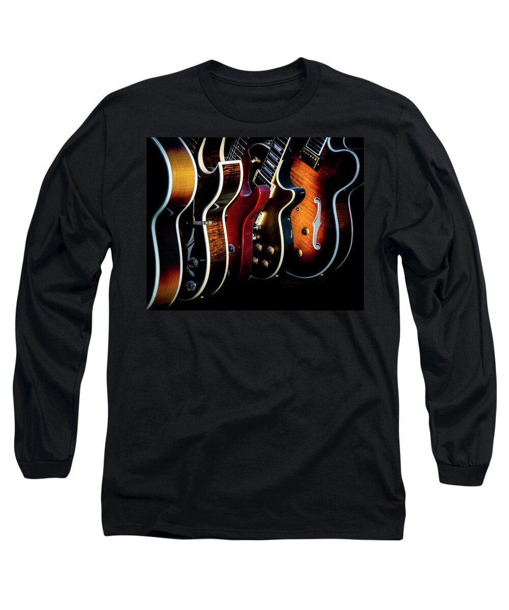 Guitar Long Sleeve T-Shirt featuring the photograph Body by Heritage by William Christiansen
