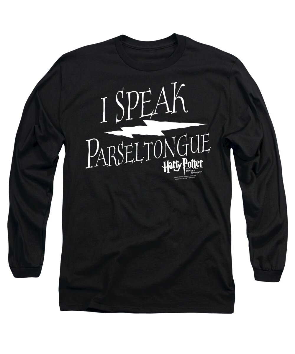  Long Sleeve T-Shirt featuring the digital art Harry Potter - I Speak Parseltongue by Brand A