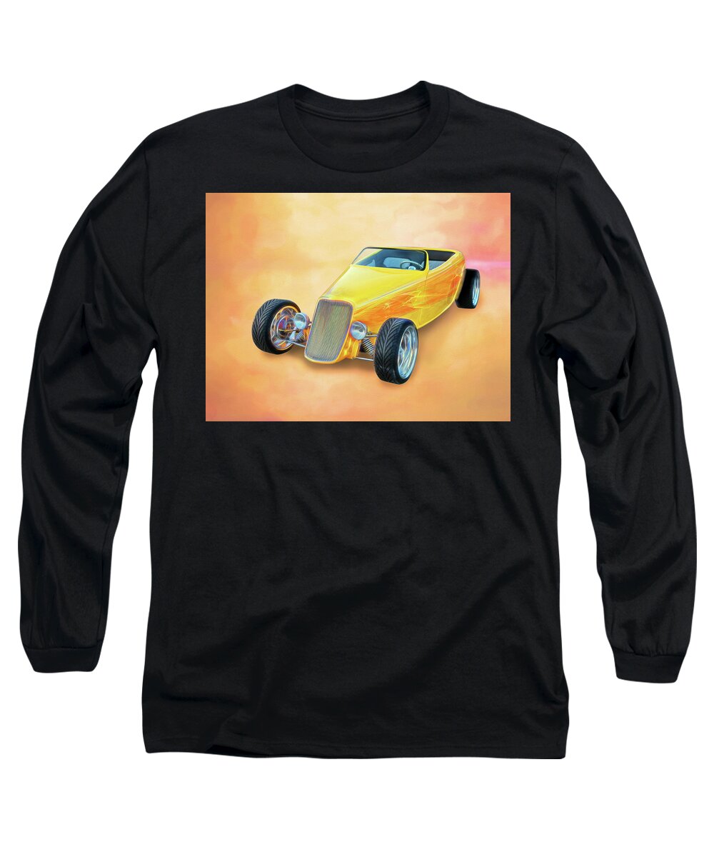 Classic Cars Long Sleeve T-Shirt featuring the digital art 33 Speedstar by Rick Wicker