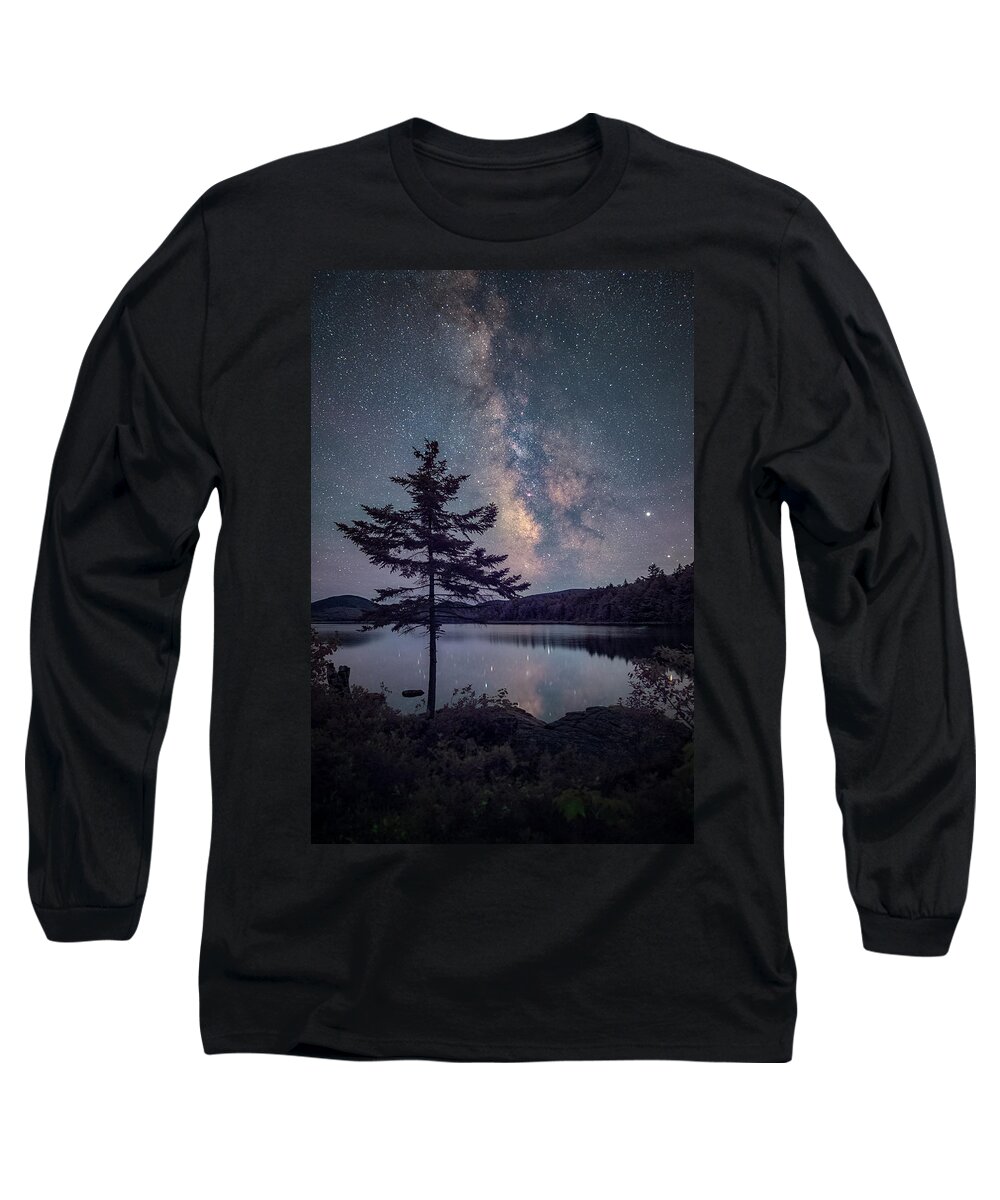 Maine Long Sleeve T-Shirt featuring the photograph Acadia Night II by Robert Fawcett