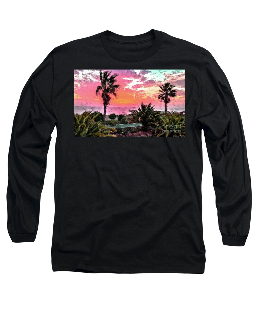 Sunset Long Sleeve T-Shirt featuring the digital art Another Sunset by Bill King