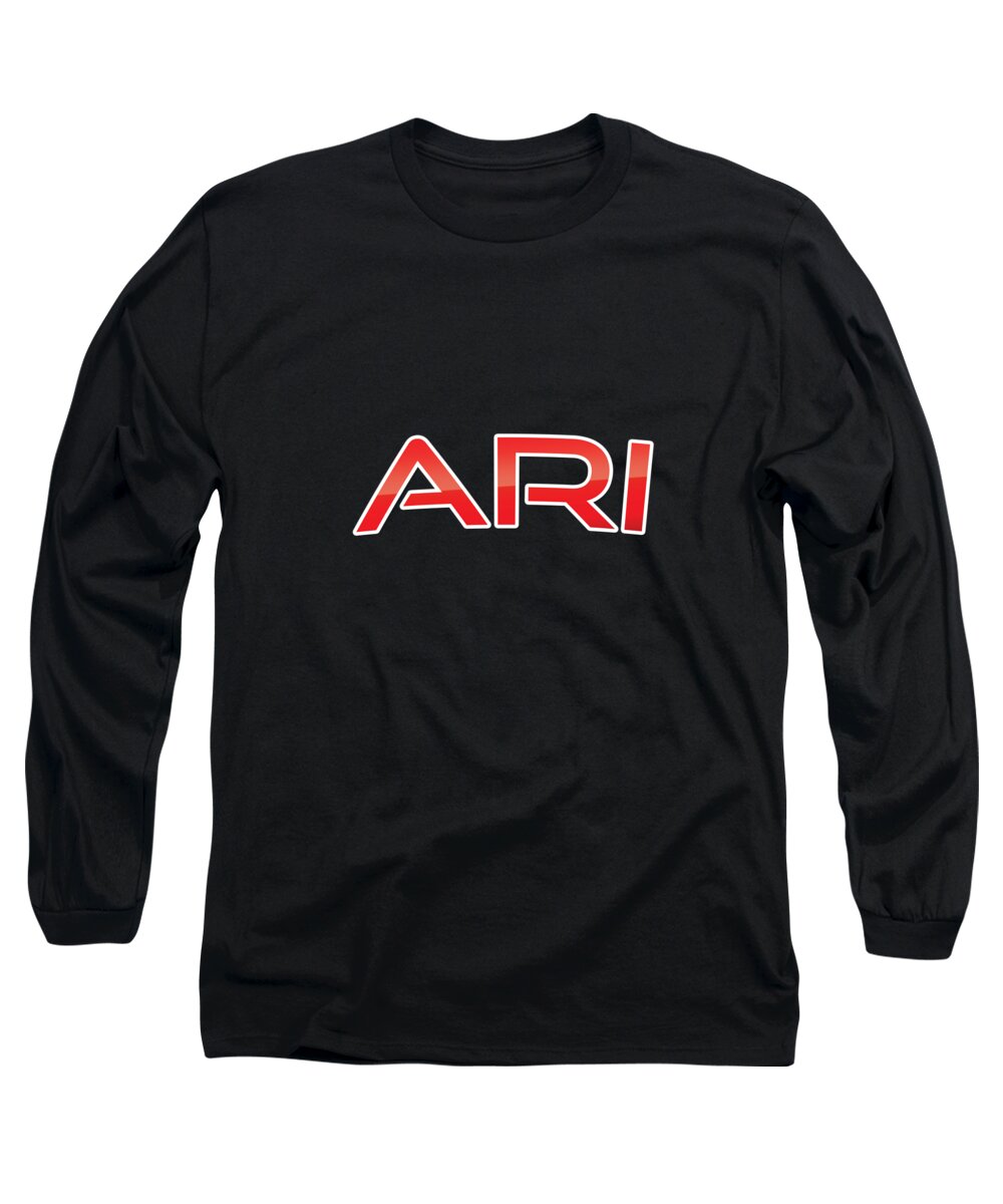Ari Long Sleeve T-Shirt featuring the digital art Ari by TintoDesigns