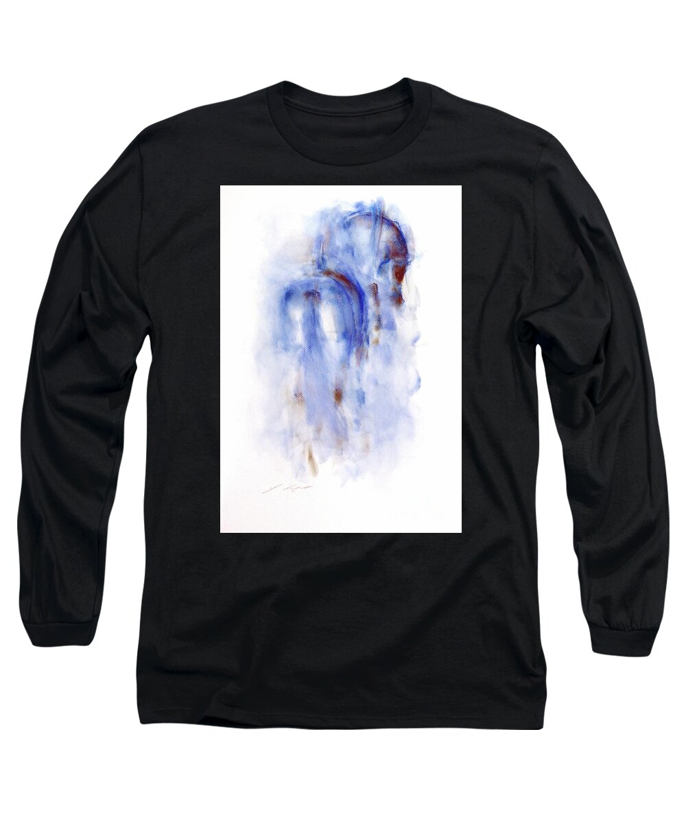 Horse Painting Long Sleeve T-Shirt featuring the painting Latifa by Janette Lockett