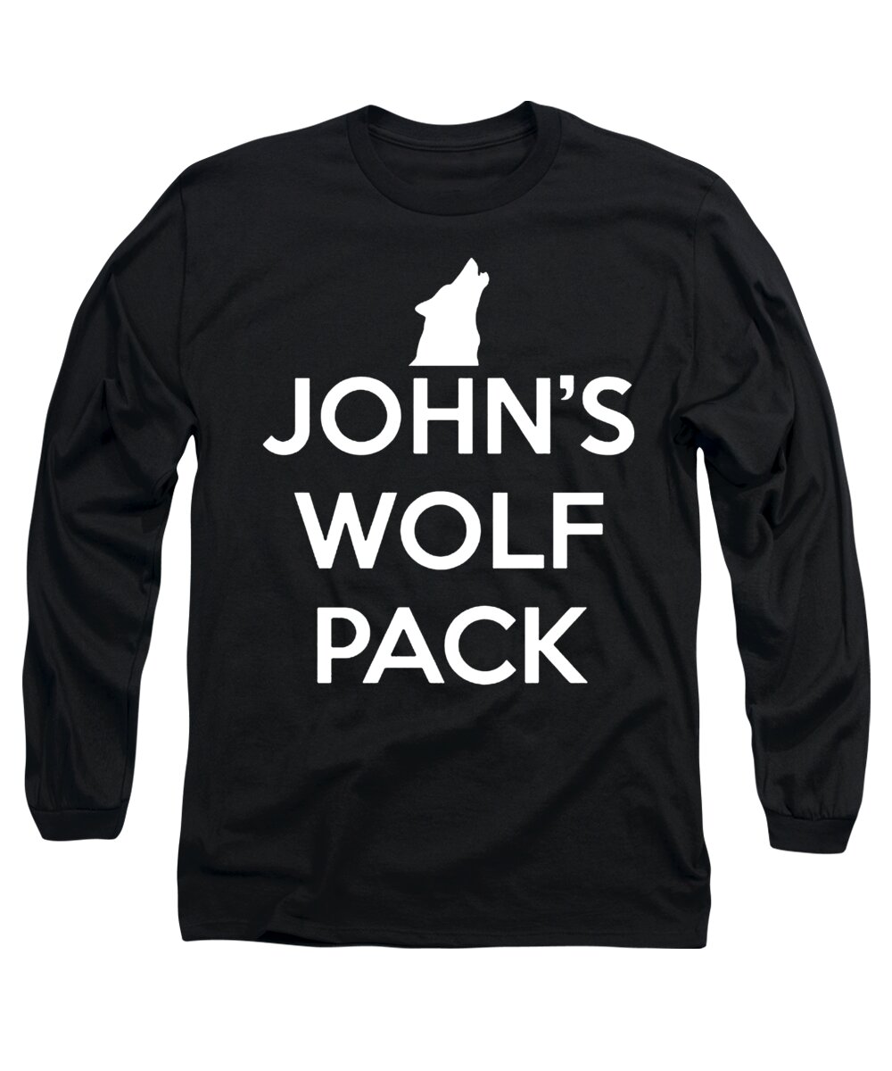 BACHELOR PARTY WOLF PACK Customize the Name wolf Long Sleeve T-Shirt by  Aidan Pidgeon - Fine Art America