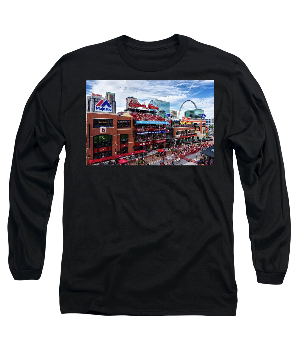 Ballparkvillage Long Sleeve T-Shirt featuring the photograph BallPark Village by Randall Allen