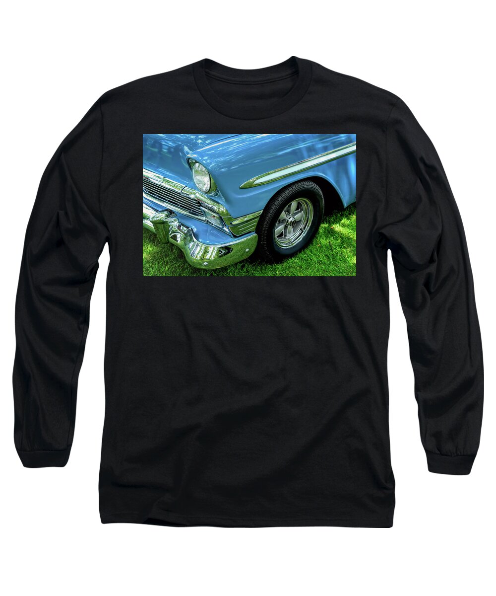Auto Long Sleeve T-Shirt featuring the photograph Bluesy by Bill Chizek