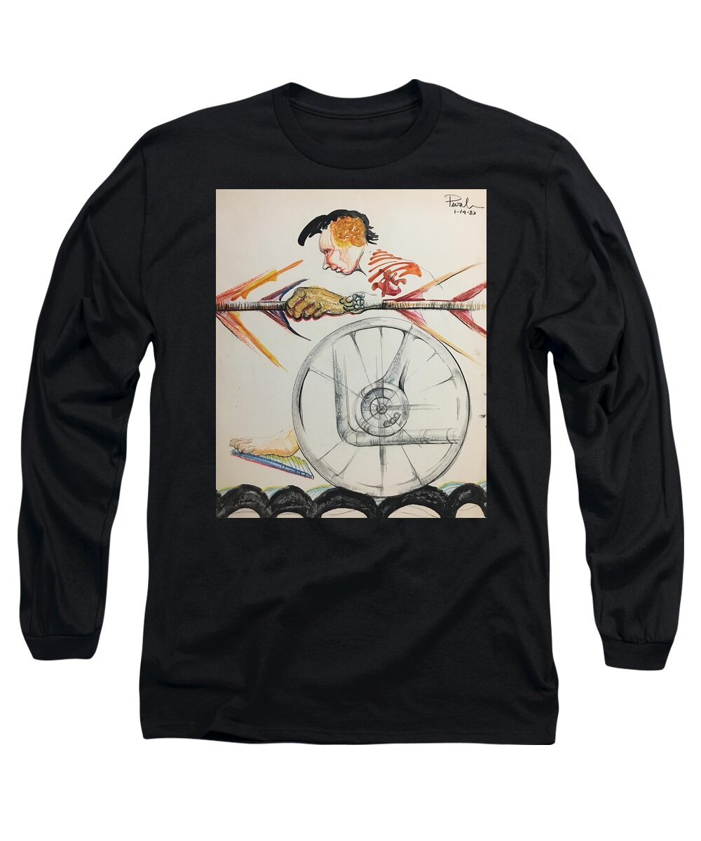 Ricardosart37 Long Sleeve T-Shirt featuring the painting Charge by Ricardo Penalver deceased