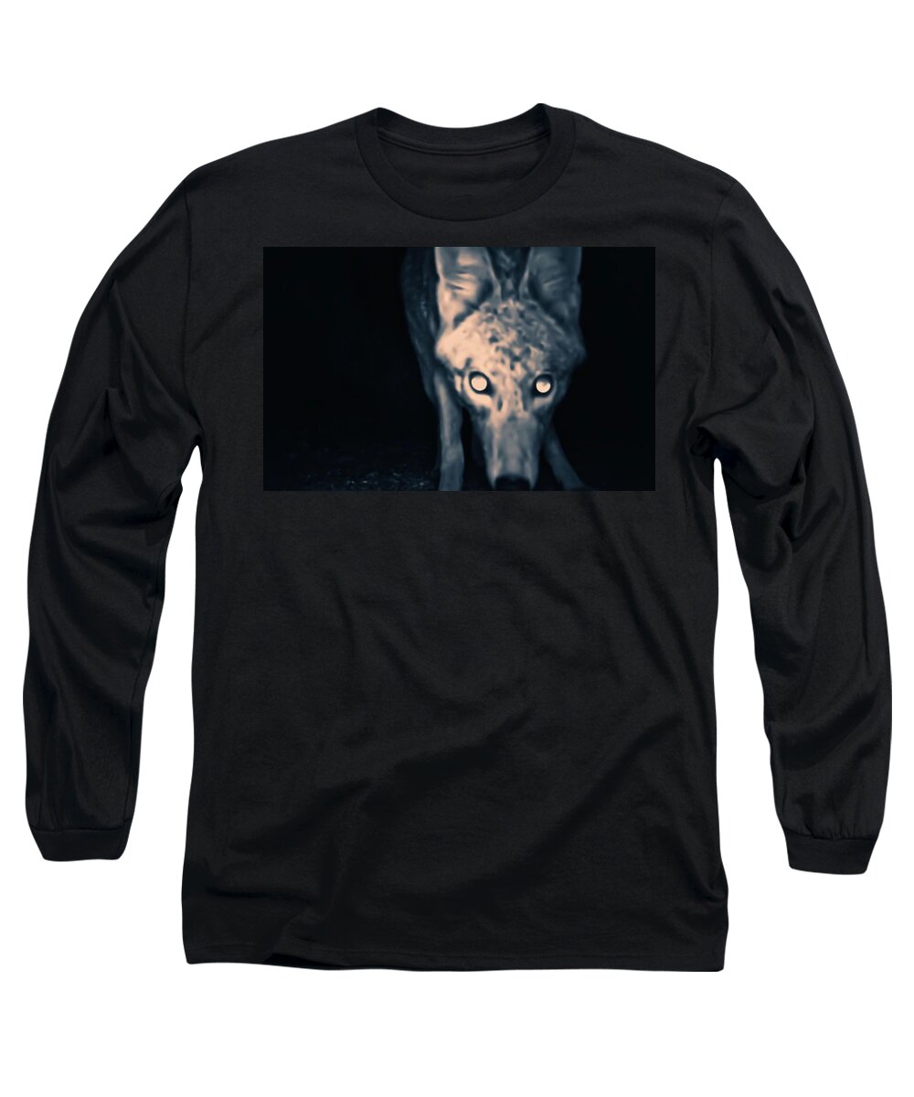 Animal Trail Long Sleeve T-Shirt featuring the photograph Close Enough? by Judy Kennedy