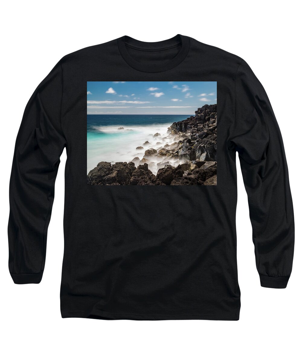Hawaii Long Sleeve T-Shirt featuring the photograph Dreamy Hawaiian Coastline by William Dickman