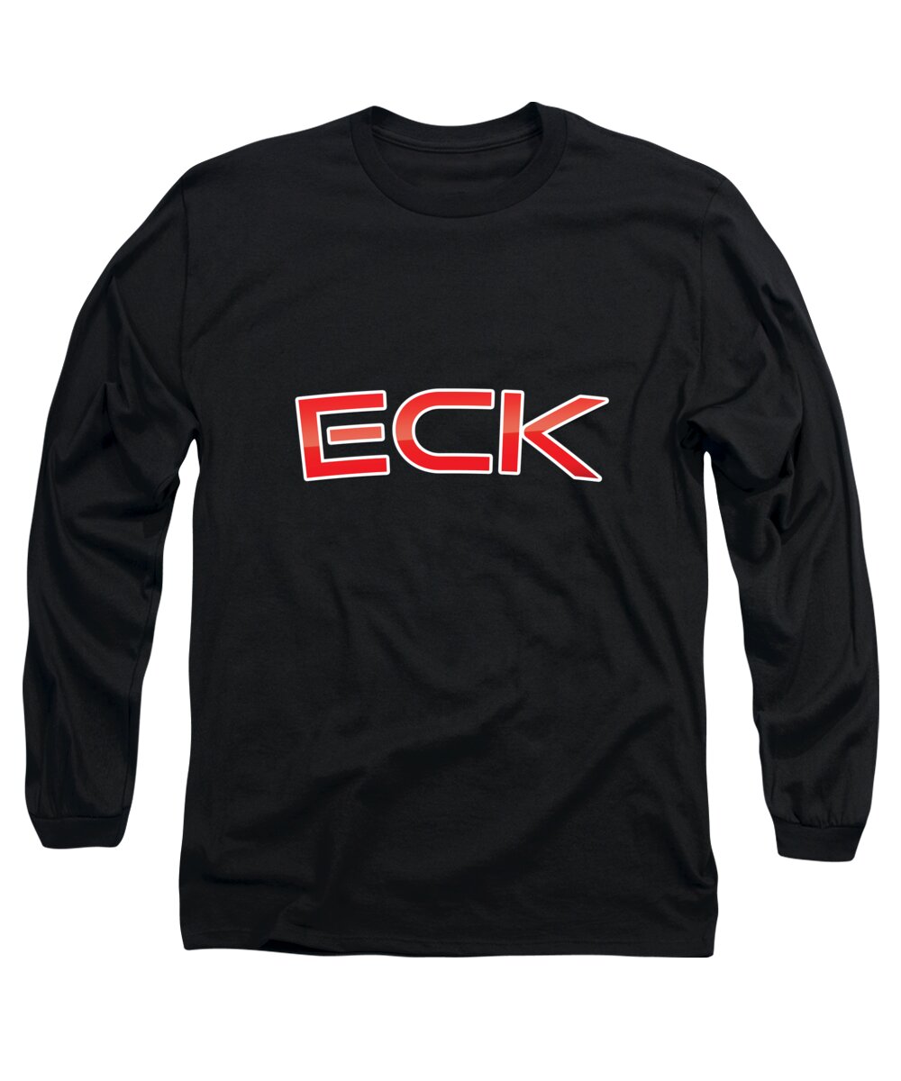 Eck Long Sleeve T-Shirt featuring the digital art Eck by TintoDesigns