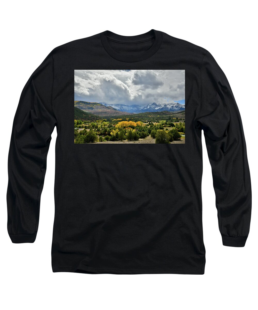  Long Sleeve T-Shirt featuring the photograph Fall Colors near Dallas Divide by Ray Mathis