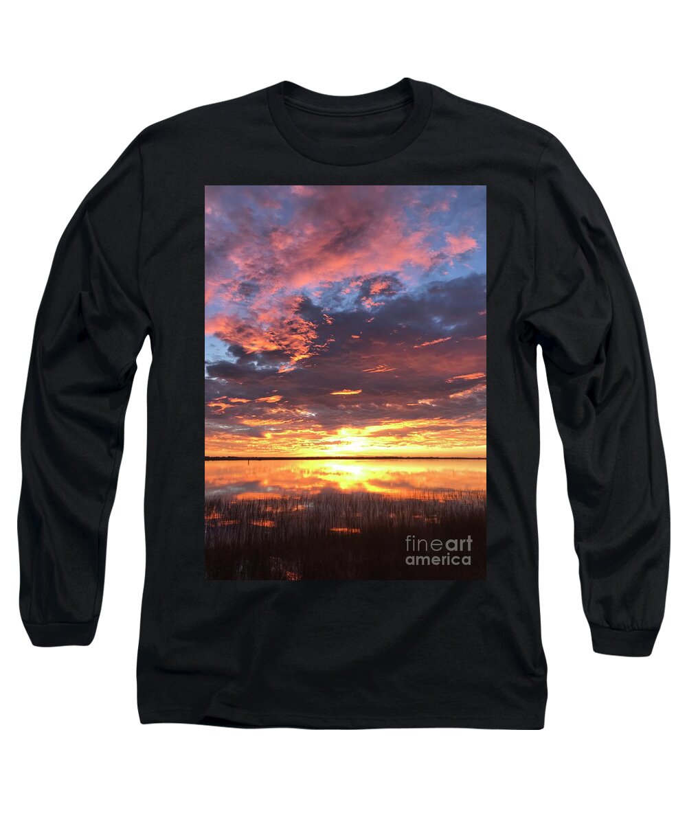 Sunrise Long Sleeve T-Shirt featuring the photograph Flash by LeeAnn Kendall