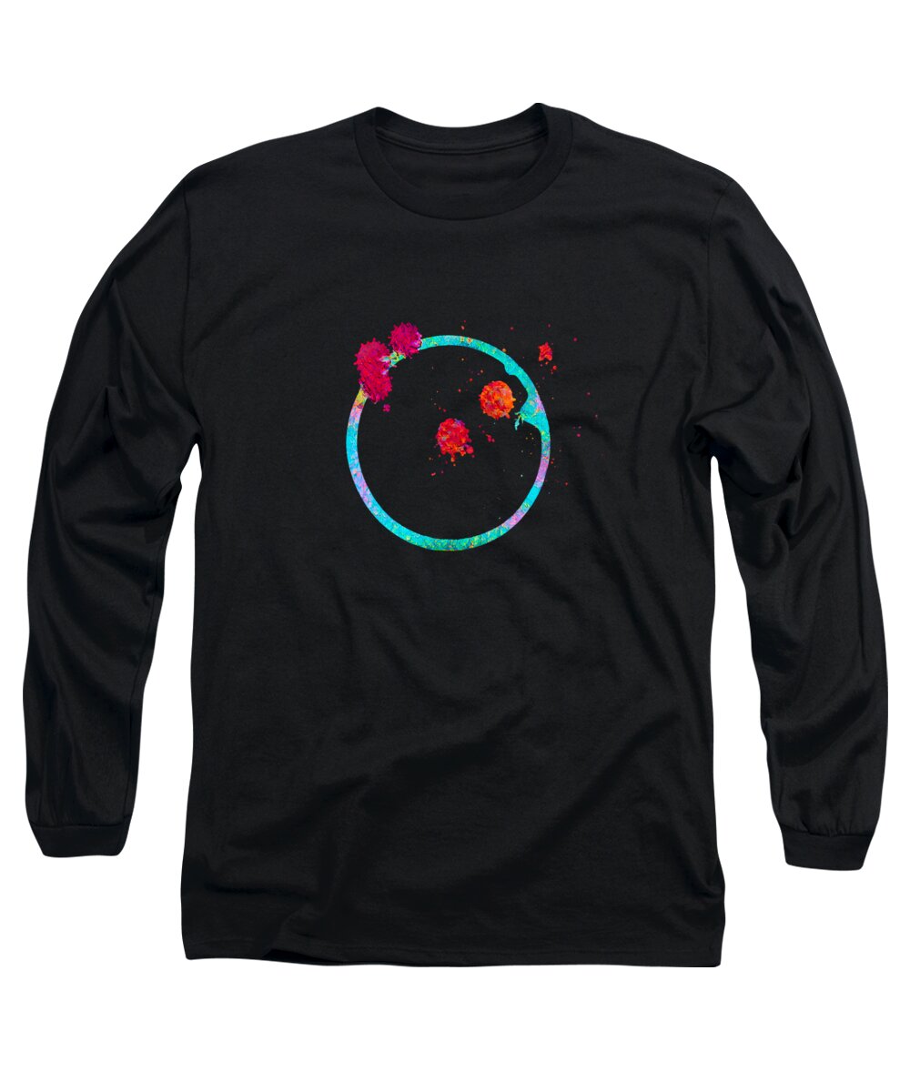 Flower Ball Crazy Long Sleeve T-Shirt featuring the digital art Flower Ball Crazy by Kandy Hurley
