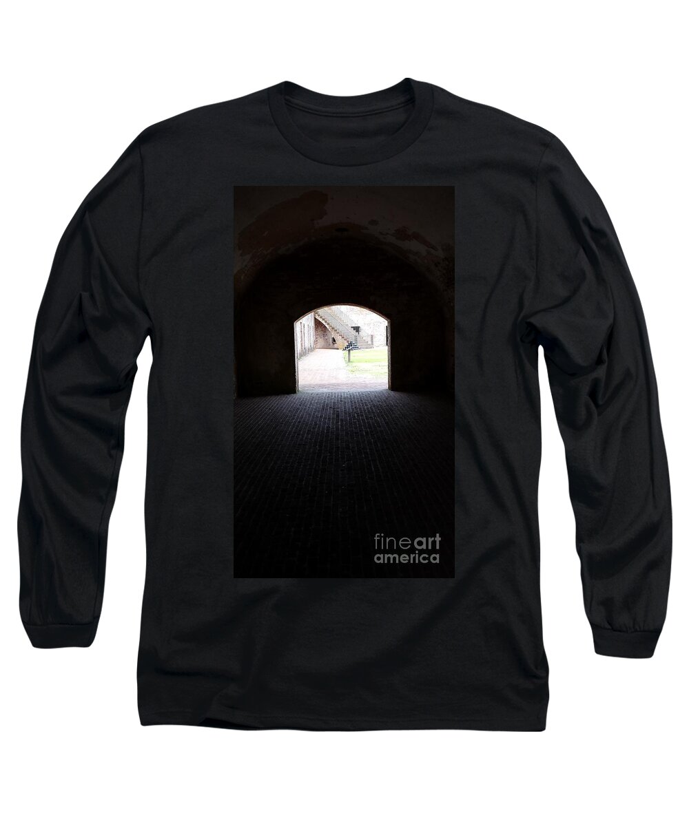 Fort Macon Long Sleeve T-Shirt featuring the photograph Fort Macon 1 by Paddy Shaffer